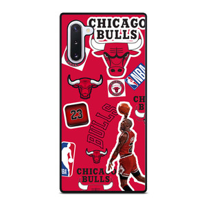 CHICAGO BULLS STICKER BOMB Samsung Galaxy Note 10 Case Cover