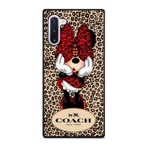 COACH MINNIE MOUSE LEOPARD Samsung Galaxy Note 10 Case Cover