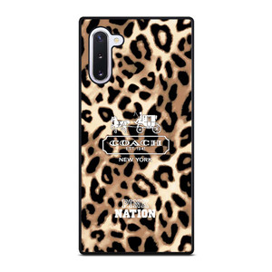 COACH NEW YORK PINK NATION LEPOARD Samsung Galaxy Note 10 Case Cover