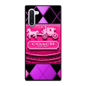 COACH NEW YORK PURPLE PINK LOGO Samsung Galaxy Note 10 Case Cover
