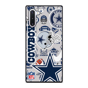 DALLAS COWBOYS NFL STICKER BOMB Samsung Galaxy Note 10 Case Cover