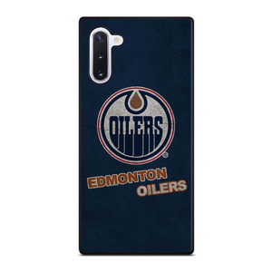 EDMONTON OILERS LOGO BLUE SUEDE Samsung Galaxy Note 10 Case Cover EDMONTON OILERS LOGO BLUE SUEDE Samsung Galaxy Note 10 Case Cover