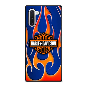 HARLEY DAVIDSON BLUE FLAME LOGO Samsung Galaxy Note 10 Case Cover