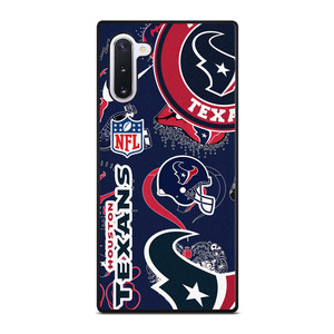 HOUSTON TEXANS NFL STICKER BOMB Samsung Galaxy Note 10 Case Cover HOUSTON TEXANS NFL STICKER BOMB Samsung Galaxy Note 10 Case Cover