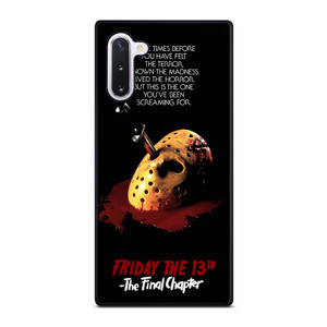 JASON FRIDAY THE 13TH HORROR MOVIE Samsung Galaxy Note 10 Case Cover JASON FRIDAY THE 13TH HORROR MOVIE Samsung Galaxy Note 10 Case Cover
