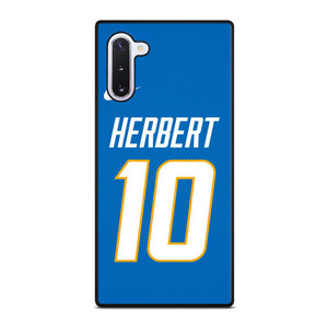 JUSTIN HERBERT LOS ANGELES CHARGERS NFL Samsung Galaxy Note 10 Case Cover JUSTIN HERBERT LOS ANGELES CHARGERS NFL Samsung Galaxy Note 10 Case Cover