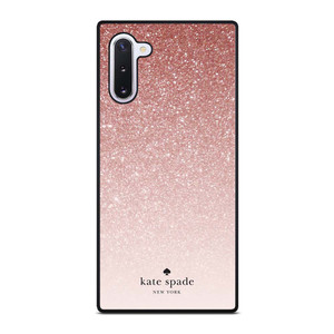 KATE SPADE NEW YORK ROSE WHITE GLITTER Samsung Galaxy Note 10 Case Cover