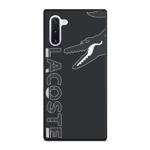 LACOSTE CROCODILE ALL BLACK Samsung Galaxy Note 10 Case Cover