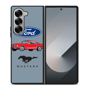 1965 FORD MUSTANG ILLUSTRATION Samsung Galaxy Z Fold 6 Case Cover