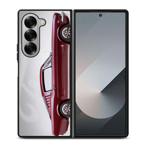 1965 FORD MUSTANG RED CAR Samsung Galaxy Z Fold 6 Case Cover