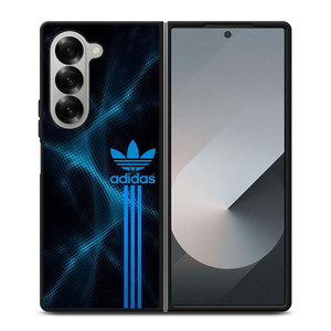 ADIDAS LOGO ABSTRACT BLUE LIGHT Samsung Galaxy Z Fold 6 Case Cover