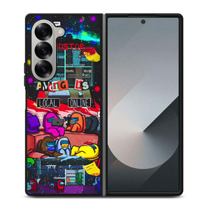 AMONG US LOCAL ONLINE Samsung Galaxy Z Fold 6 Case Cover AMONG US LOCAL ONLINE Samsung Galaxy Z Fold 6 Case Cover