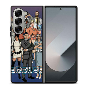 ARCHER CARTOON ALL CAST Samsung Galaxy Z Fold 6 Case Cover ARCHER CARTOON ALL CAST Samsung Galaxy Z Fold 6 Case Cover