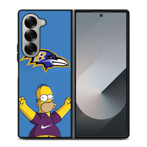 BALTIMORE RAVENS NIKE THE SIMPSONS Samsung Galaxy Z Fold 6 Case Cover