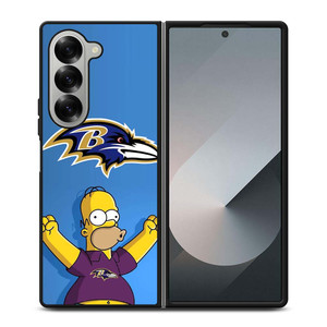 BALTIMORE RAVENS THE SIMPSON Samsung Galaxy Z Fold 6 Case Cover BALTIMORE RAVENS THE SIMPSON Samsung Galaxy Z Fold 6 Case Cover