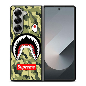 BAPE BATHING CAMO SHARK SUPREME Samsung Galaxy Z Fold 6 Case Cover