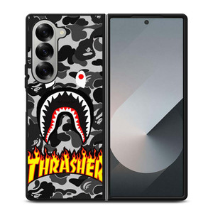BAPE SHARK THRASHER Samsung Galaxy Z Fold 6 Case Cover