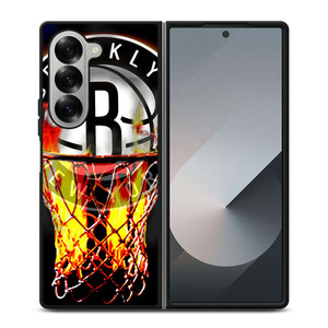 BROOKLYN NETS BASKETBALL RING Samsung Galaxy Z Fold 6 Case Cover