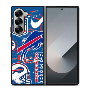 BUFFALO BILLS NFL STICKER BOMB Samsung Galaxy Z Fold 6 Case Cover BUFFALO BILLS NFL STICKER BOMB Samsung Galaxy Z Fold 6 Case Cover