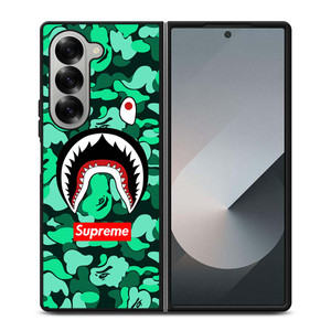 CAMO BATHING APE SUPREME GREEN Samsung Galaxy Z Fold 6 Case Cover CAMO BATHING APE SUPREME GREEN Samsung Galaxy Z Fold 6 Case Cover