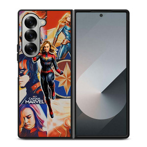 CAPTAIN MARVEL SUPER HERO COLLAGE Samsung Galaxy Z Fold 6 Case Cover CAPTAIN MARVEL SUPER HERO COLLAGE Samsung Galaxy Z Fold 6 Case Cover