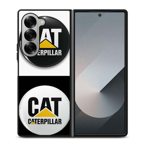 CAT CATERPILLAR WHITE BLACK Samsung Galaxy Z Fold 6 Case Cover CAT CATERPILLAR WHITE BLACK Samsung Galaxy Z Fold 6 Case Cover
