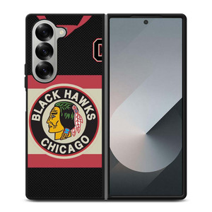 CHICAGO BLACKHAWKS JERSEY Samsung Galaxy Z Fold 6 Case Cover