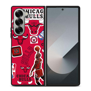 CHICAGO BULLS STICKER BOMB Samsung Galaxy Z Fold 6 Case Cover CHICAGO BULLS STICKER BOMB Samsung Galaxy Z Fold 6 Case Cover