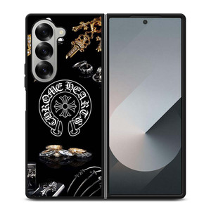 CHROME HEARTS METAL LOGO Samsung Galaxy Z Fold 6 Case Cover