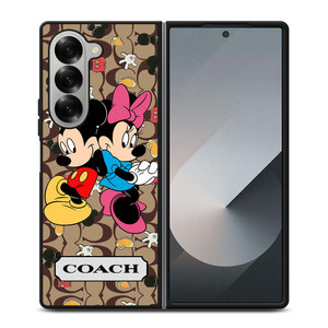 COACH MICKEY MINNIE MOUSE LOVE Samsung Galaxy Z Fold 6 Case Cover