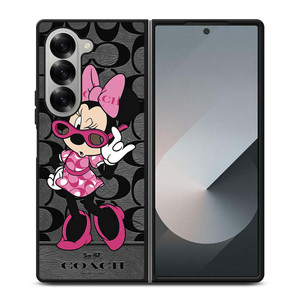 COACH MINNIE MOUSE CUTE Samsung Galaxy Z Fold 6 Case Cover