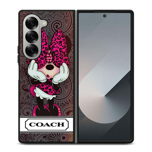 COACH NEW YORK MINNIE MOUSE CUTE Samsung Galaxy Z Fold 6 Case Cover COACH NEW YORK MINNIE MOUSE CUTE Samsung Galaxy Z Fold 6 Case Cover