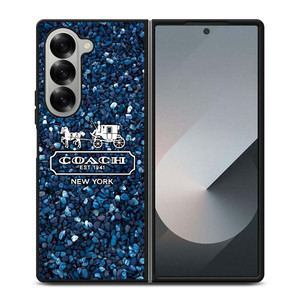 COACH NEW YORK BLUE STONE Samsung Galaxy Z Fold 6 Case Cover COACH NEW YORK BLUE STONE Samsung Galaxy Z Fold 6 Case Cover