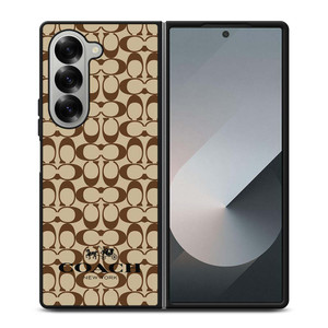COACH NEW YORK BROWN Samsung Galaxy Z Fold 6 Case Cover COACH NEW YORK BROWN Samsung Galaxy Z Fold 6 Case Cover