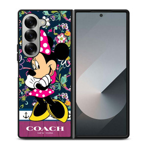COACH NEW YORK CUTE MICKEY MOUSE Samsung Galaxy Z Fold 6 Case Cover