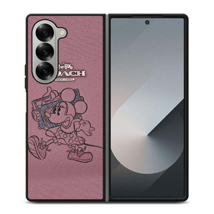COACH NEW YORK PINK MICKEY MOUSE Samsung Galaxy Z Fold 6 Case Cover COACH NEW YORK PINK MICKEY MOUSE Samsung Galaxy Z Fold 6 Case Cover