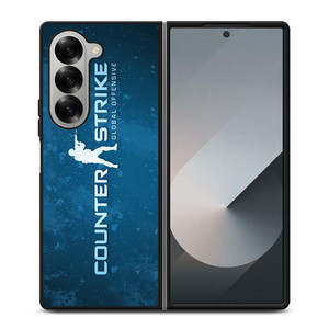 COUNTER STRIKE CSGO LOGO BLUE Samsung Galaxy Z Fold 6 Case Cover