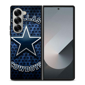 DALLAS COWBOYS BLUE METAL SYMBOL Samsung Galaxy Z Fold 6 Case Cover DALLAS COWBOYS BLUE METAL SYMBOL Samsung Galaxy Z Fold 6 Case Cover