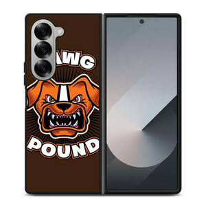 DAWG POUND CLEVELAND BROWNS Samsung Galaxy Z Fold 6 Case Cover DAWG POUND CLEVELAND BROWNS Samsung Galaxy Z Fold 6 Case Cover