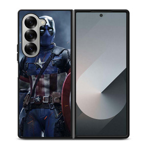DEADPOOL CAPTAIN AMERICA MARVEL Samsung Galaxy Z Fold 6 Case Cover DEADPOOL CAPTAIN AMERICA MARVEL Samsung Galaxy Z Fold 6 Case Cover