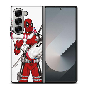 DEADPOOL HARLEY QUINN CARTOON Samsung Galaxy Z Fold 6 Case Cover DEADPOOL HARLEY QUINN CARTOON Samsung Galaxy Z Fold 6 Case Cover