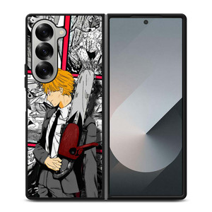 DENJI CHAINSAW MAN ANIME COLLAGE Samsung Galaxy Z Fold 6 Case Cover DENJI CHAINSAW MAN ANIME COLLAGE Samsung Galaxy Z Fold 6 Case Cover