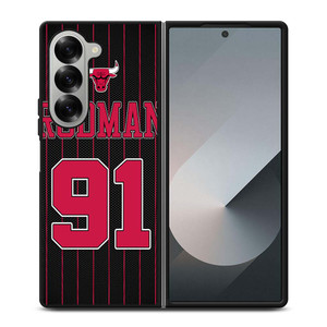 DENNIS RODMAN CHICAGO BULLS 2 Samsung Galaxy Z Fold 6 Case Cover