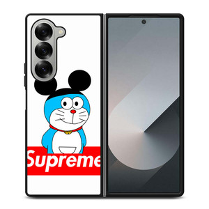 DORAEMON WITH MICKEY SUPREME Samsung Galaxy Z Fold 6 Case Cover DORAEMON WITH MICKEY SUPREME Samsung Galaxy Z Fold 6 Case Cover
