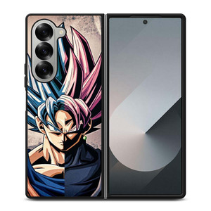 DRAGON BALL GOKU AND BLACK GOKU FACE Samsung Galaxy Z Fold 6 Case Cover DRAGON BALL GOKU AND BLACK GOKU FACE Samsung Galaxy Z Fold 6 Case Cover