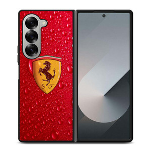FERRARI DROP WATER RED Samsung Galaxy Z Fold 6 Case Cover FERRARI DROP WATER RED Samsung Galaxy Z Fold 6 Case Cover