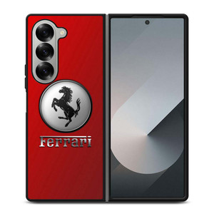 FERRARI SUPER CAR BUTTON Samsung Galaxy Z Fold 6 Case Cover