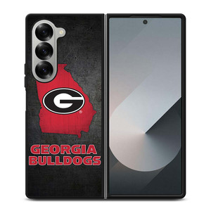 GEORGIA BULLDOGS SYMBOL METAL Samsung Galaxy Z Fold 6 Case Cover GEORGIA BULLDOGS SYMBOL METAL Samsung Galaxy Z Fold 6 Case Cover