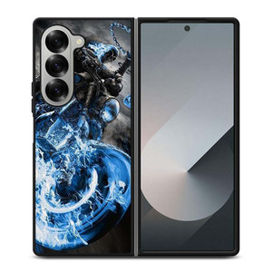GHOST RIDER BLUE FIRE Samsung Galaxy Z Fold 6 Case Cover GHOST RIDER BLUE FIRE Samsung Galaxy Z Fold 6 Case Cover