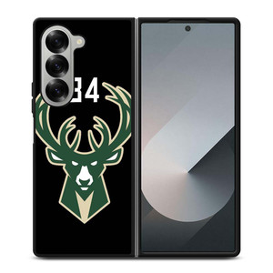 GIANNIS ANTETOKOUNMPO MILWAUKEE BUCKS LOGO Samsung Galaxy Z Fold 6 Case Cover